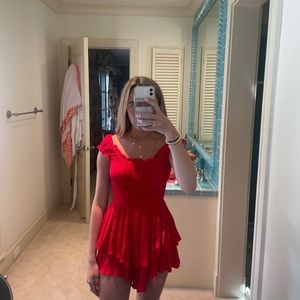 Princess Polly mini red romper